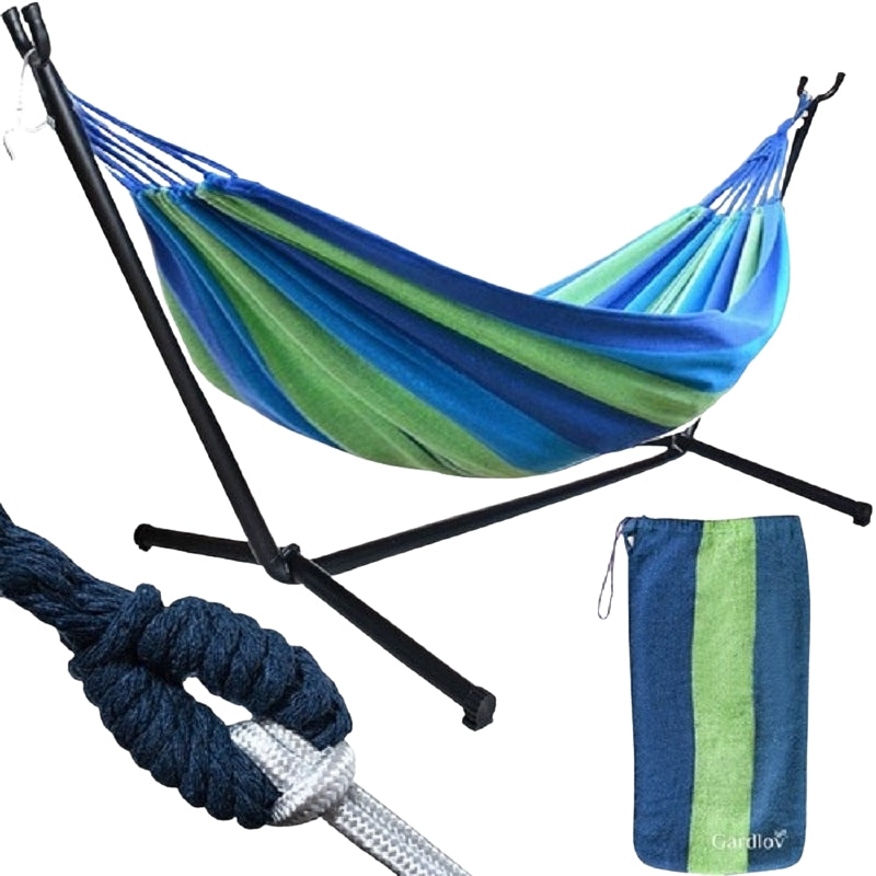 Garden hammock 200x150 cm with a frame