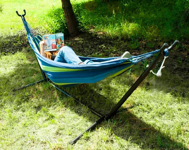 Garden hammock 200x150 cm with a frame