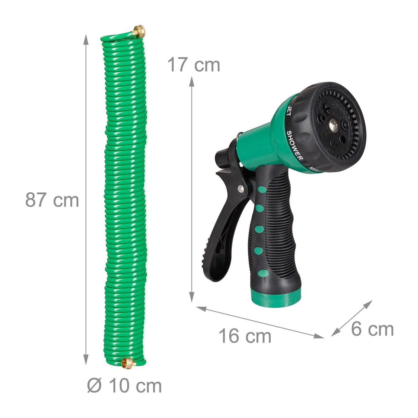 Garden hose with spray gun 20 m