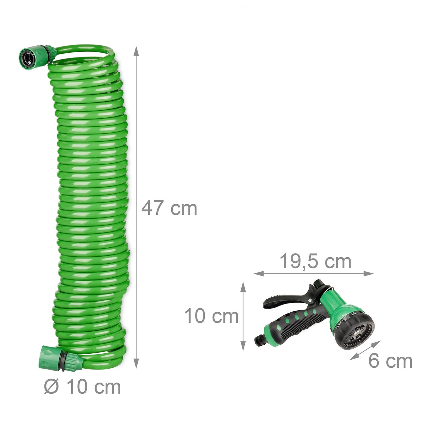 Garden hose with spray gun