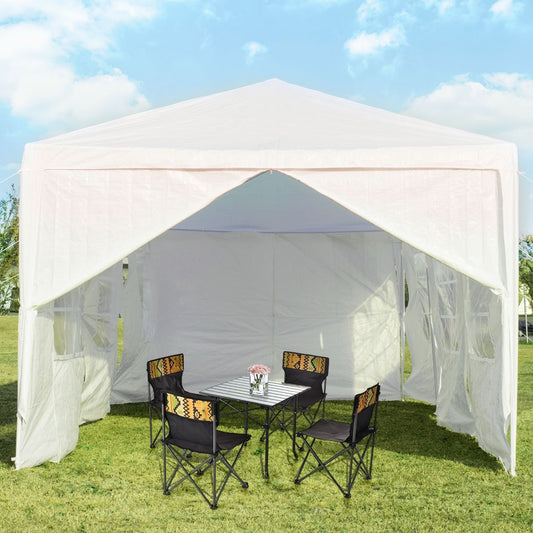 Garden pavilion 3x9m party tent garden tent UV protection tent white