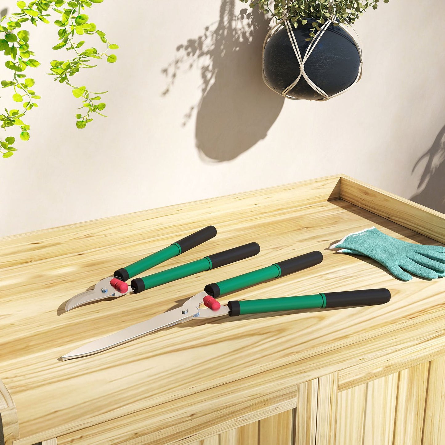 Garden Pruning Set – 2-Piece, Non-Stick Steel Blades