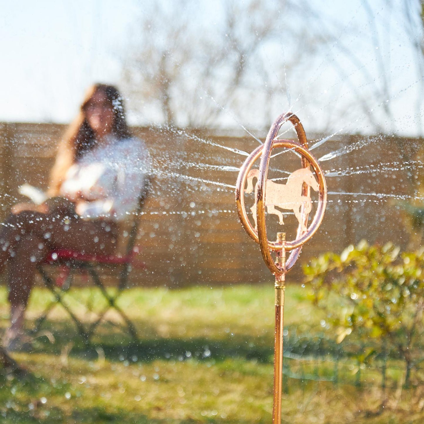 Garden sprinklers horse motif