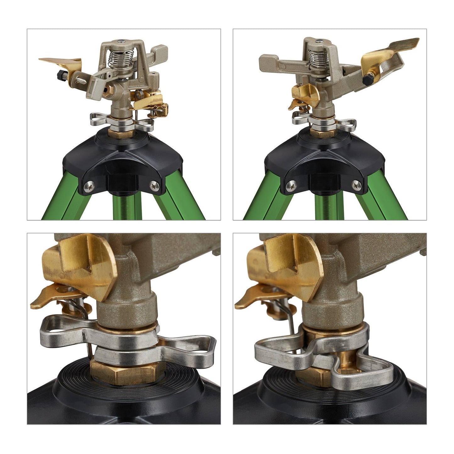 Garden sprinkler with adjustable stand