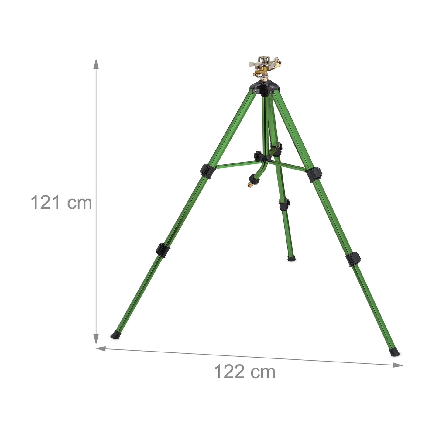 Garden sprinkler with adjustable stand