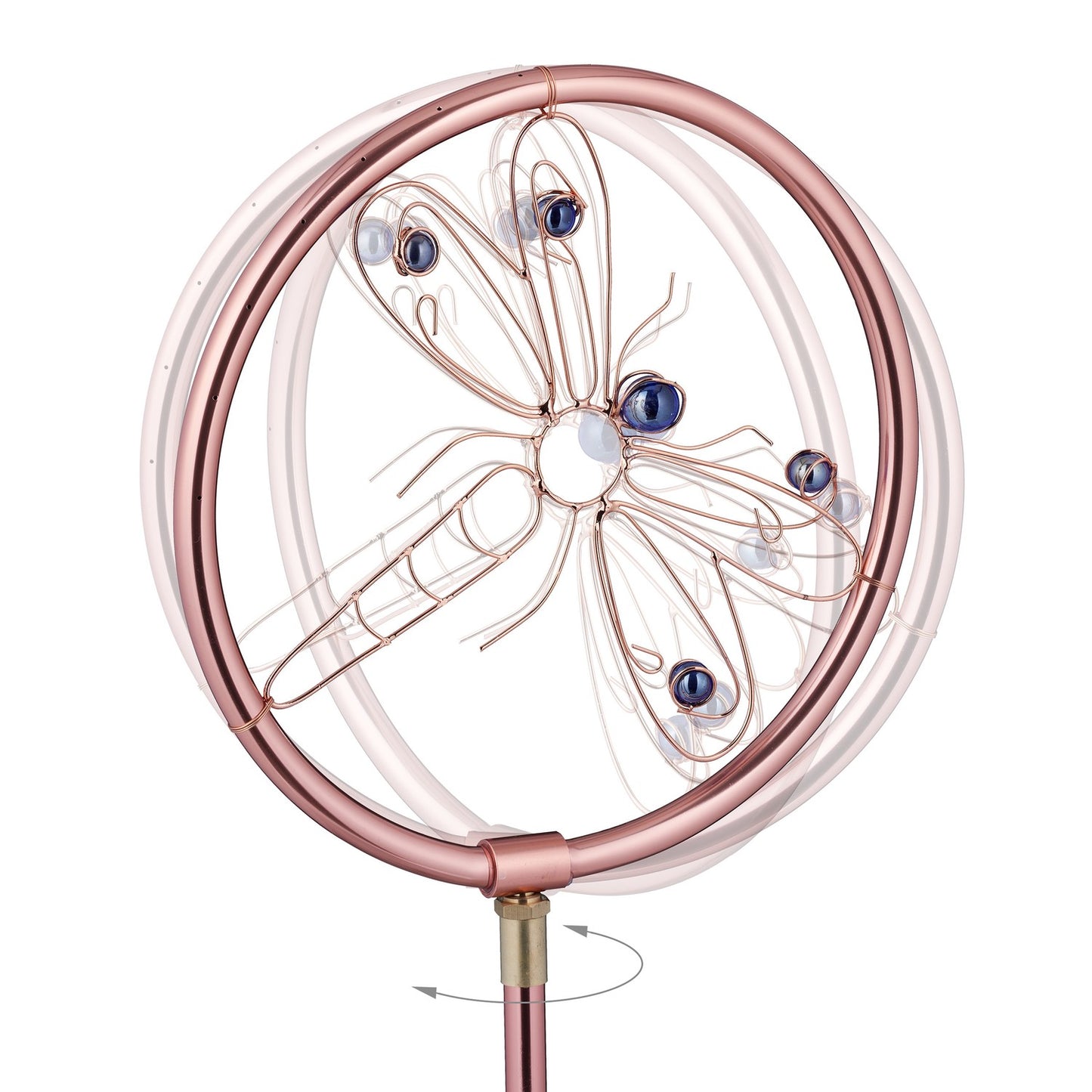 Garden sprinkler with dragonfly