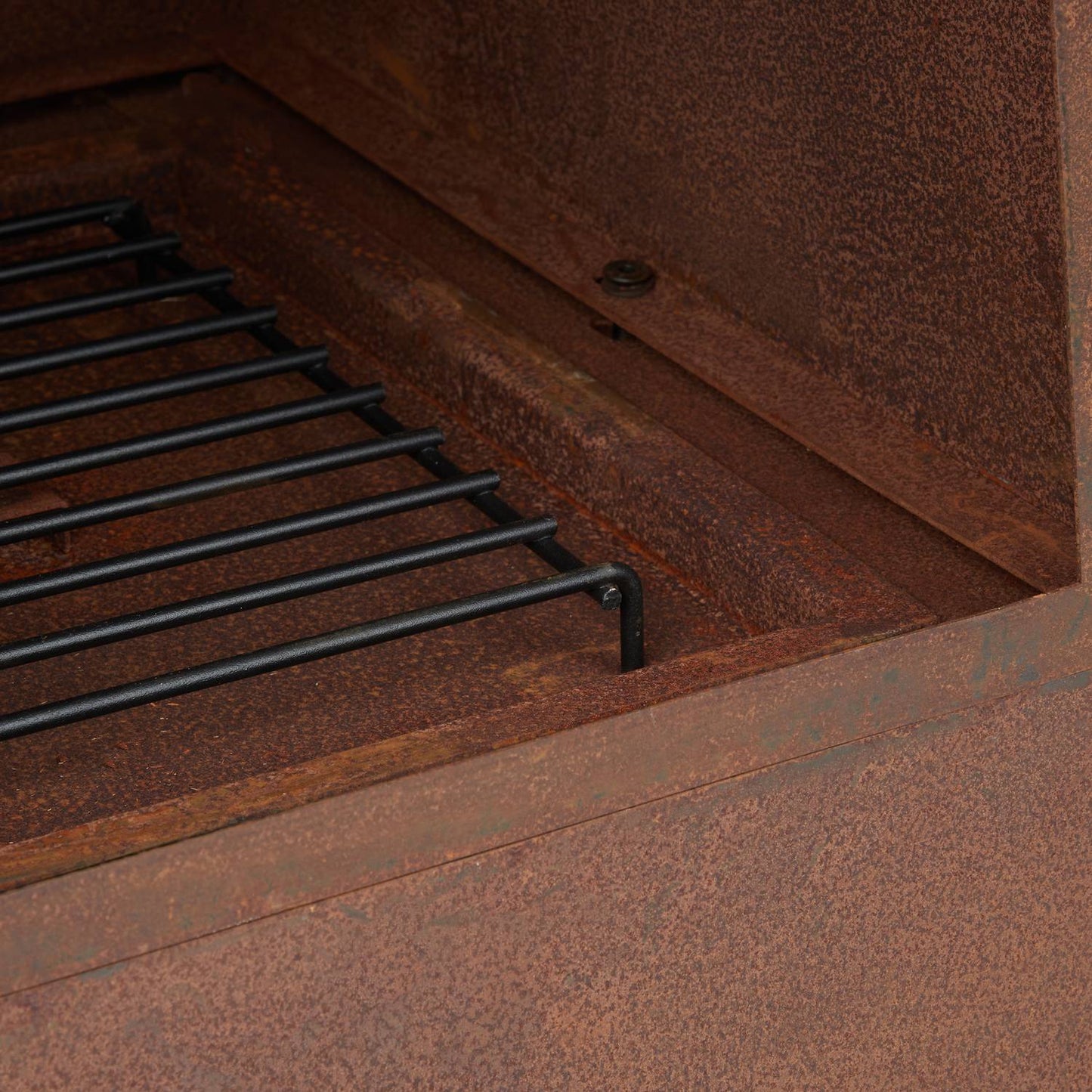 Garden stove in corten steel