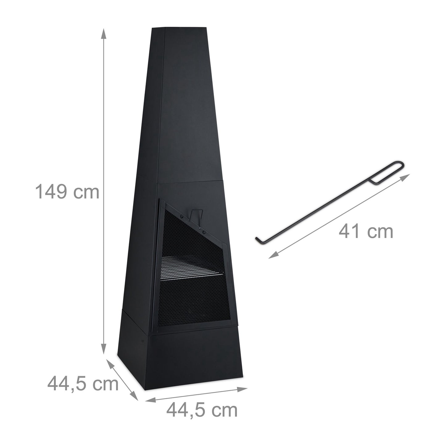 Garden stove with grill function