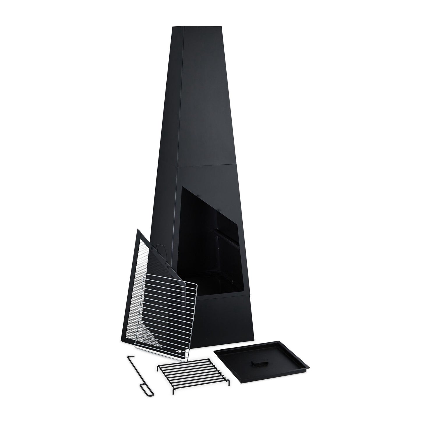 Garden stove with grill function