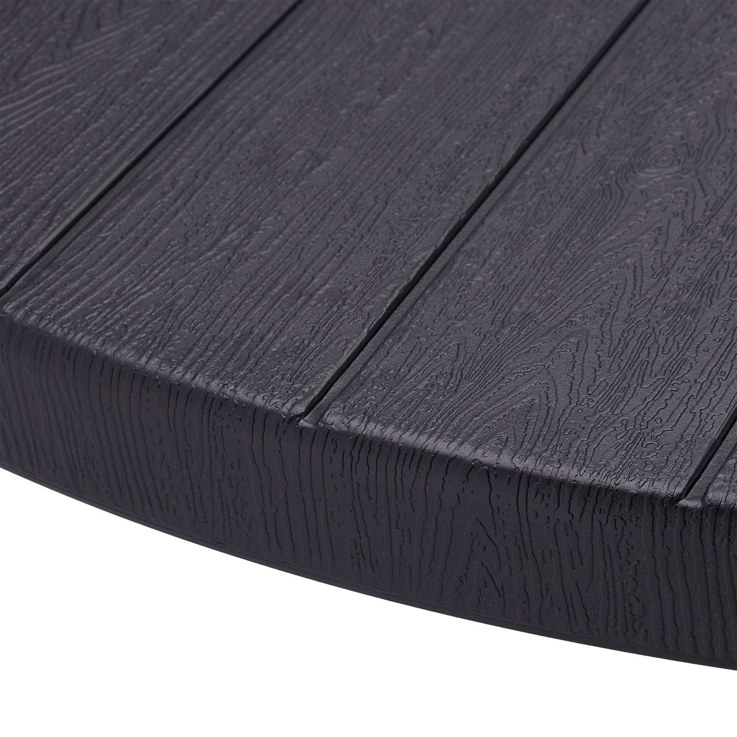Garden table in black wood look