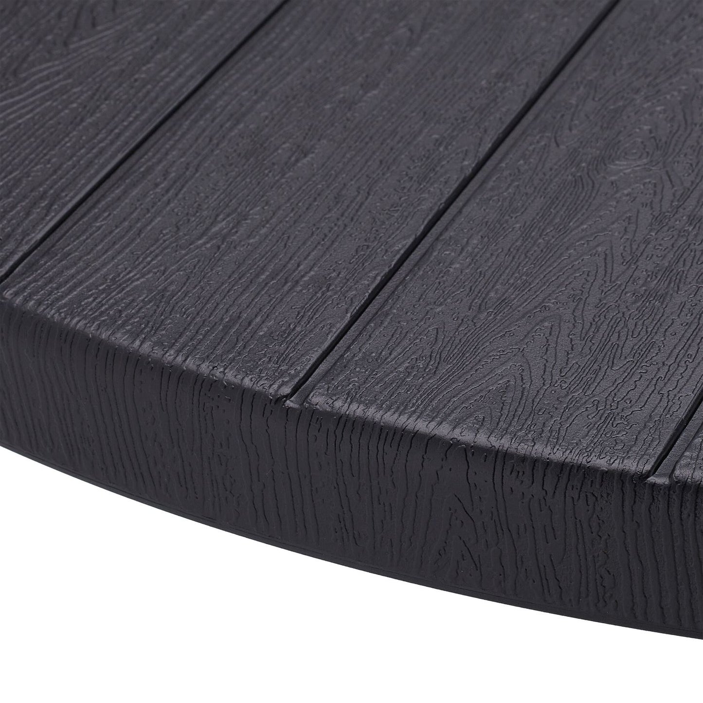 Garden table in black wood look