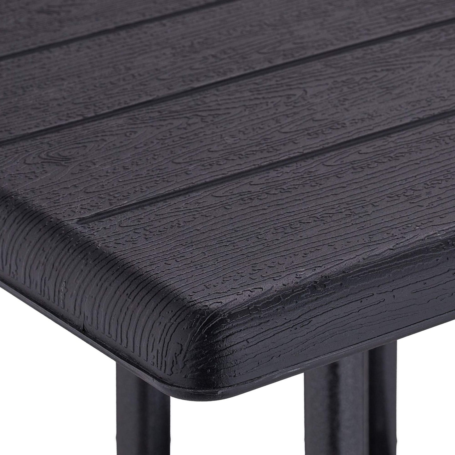 Garden table in black wood look