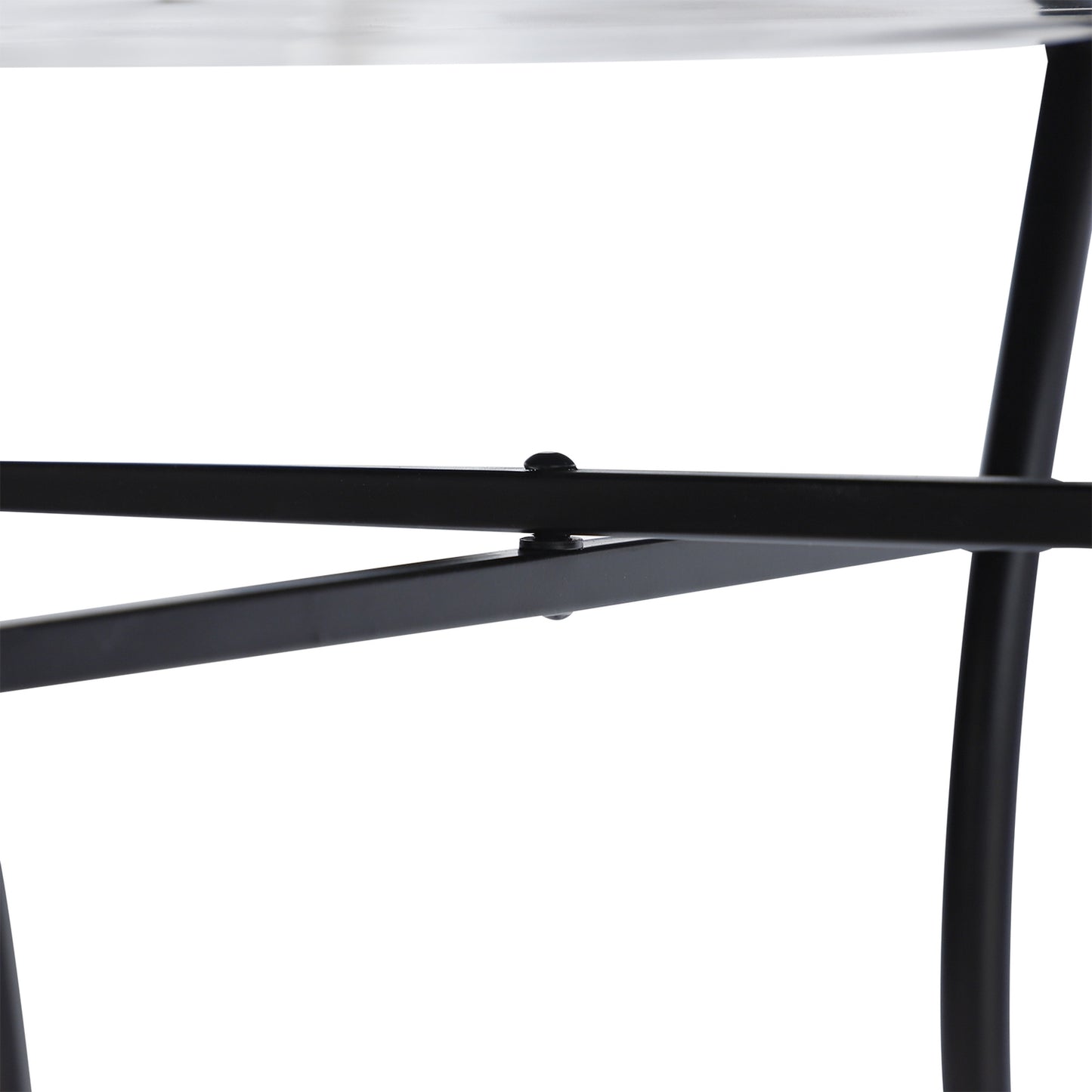 Round Mosaic Garden Table, Steel & Ceramic, Ø60 x H71 cm