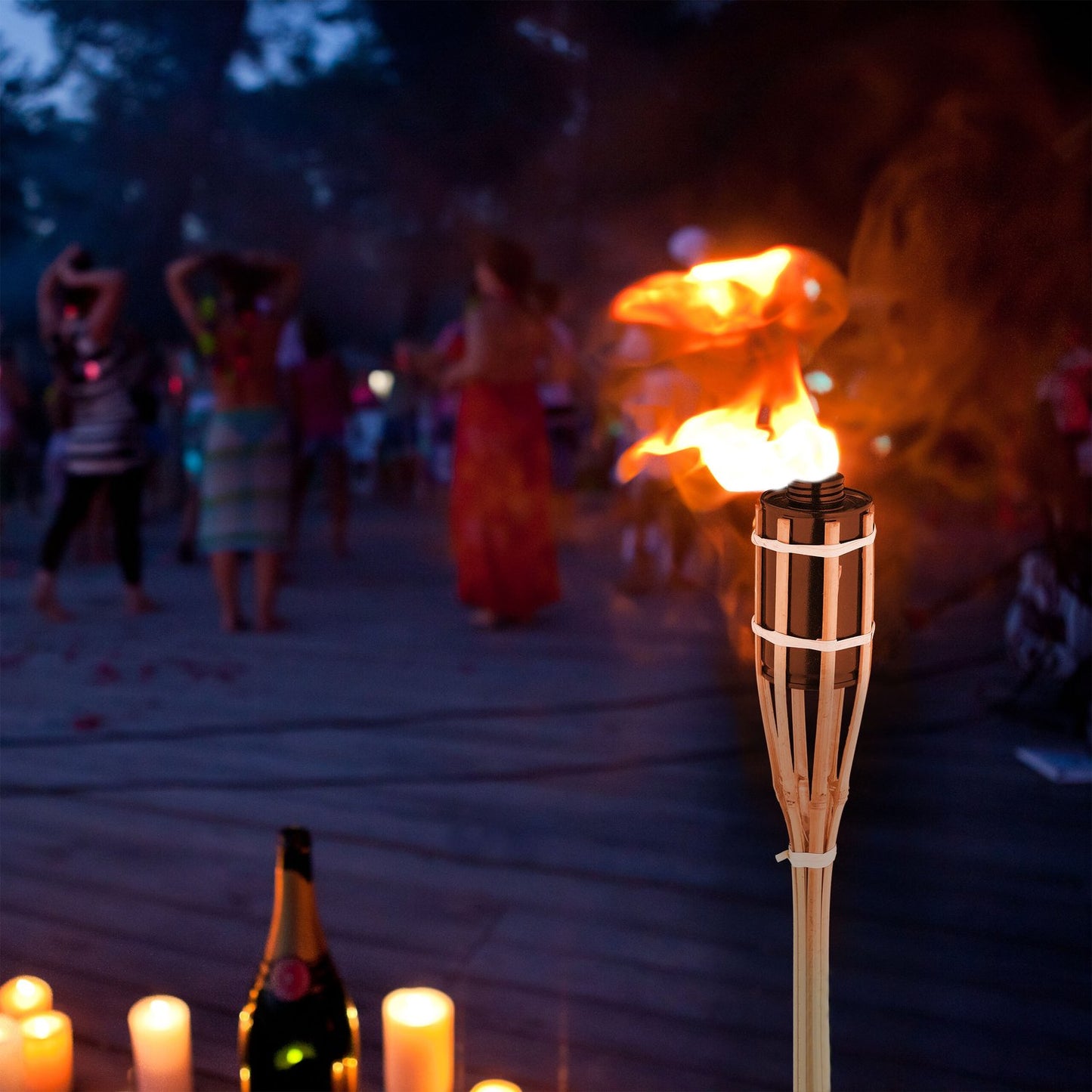 Garden torches 50cm set of 18