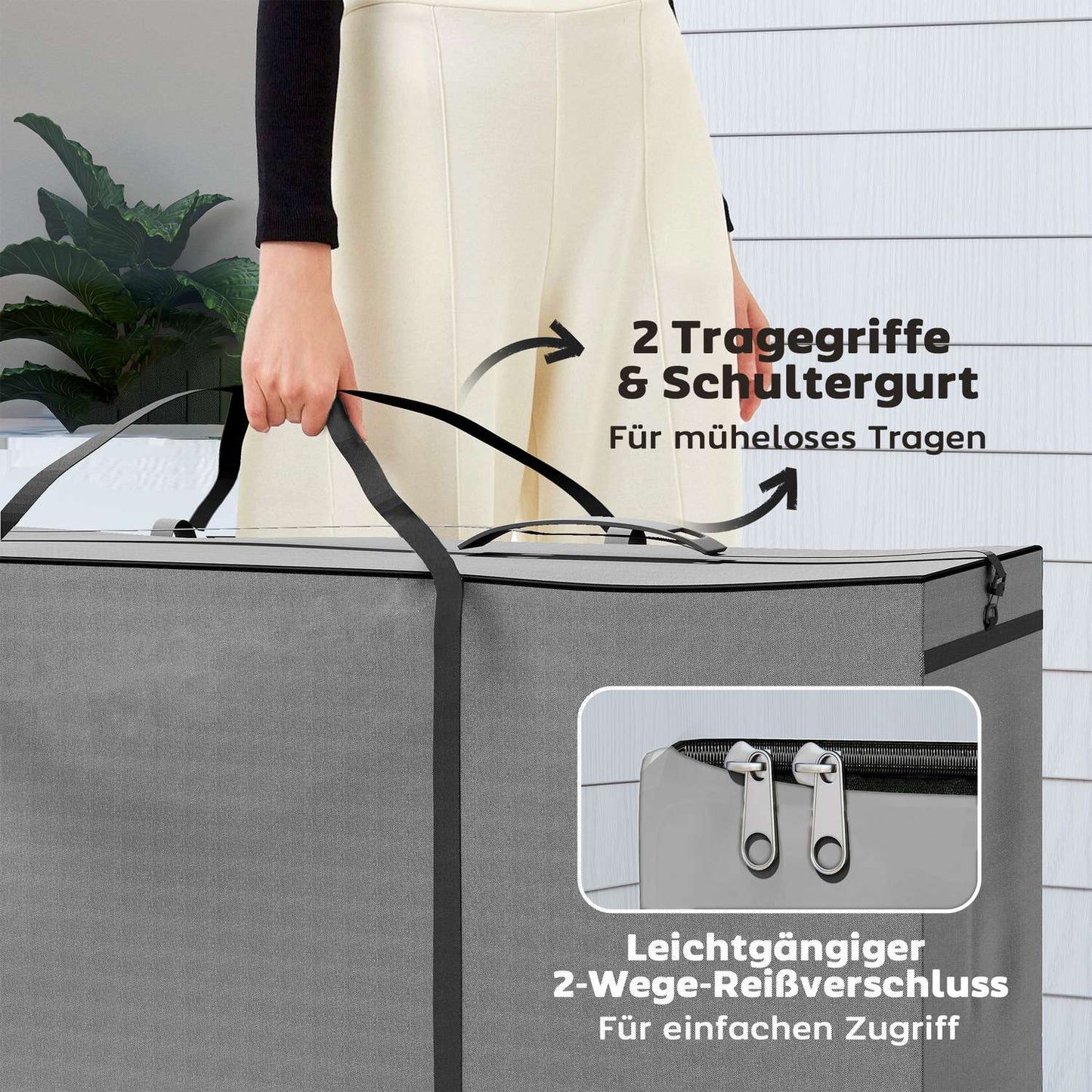 Waterproof 600D Oxford Cushion Storage Bag, 200x60x75cm
