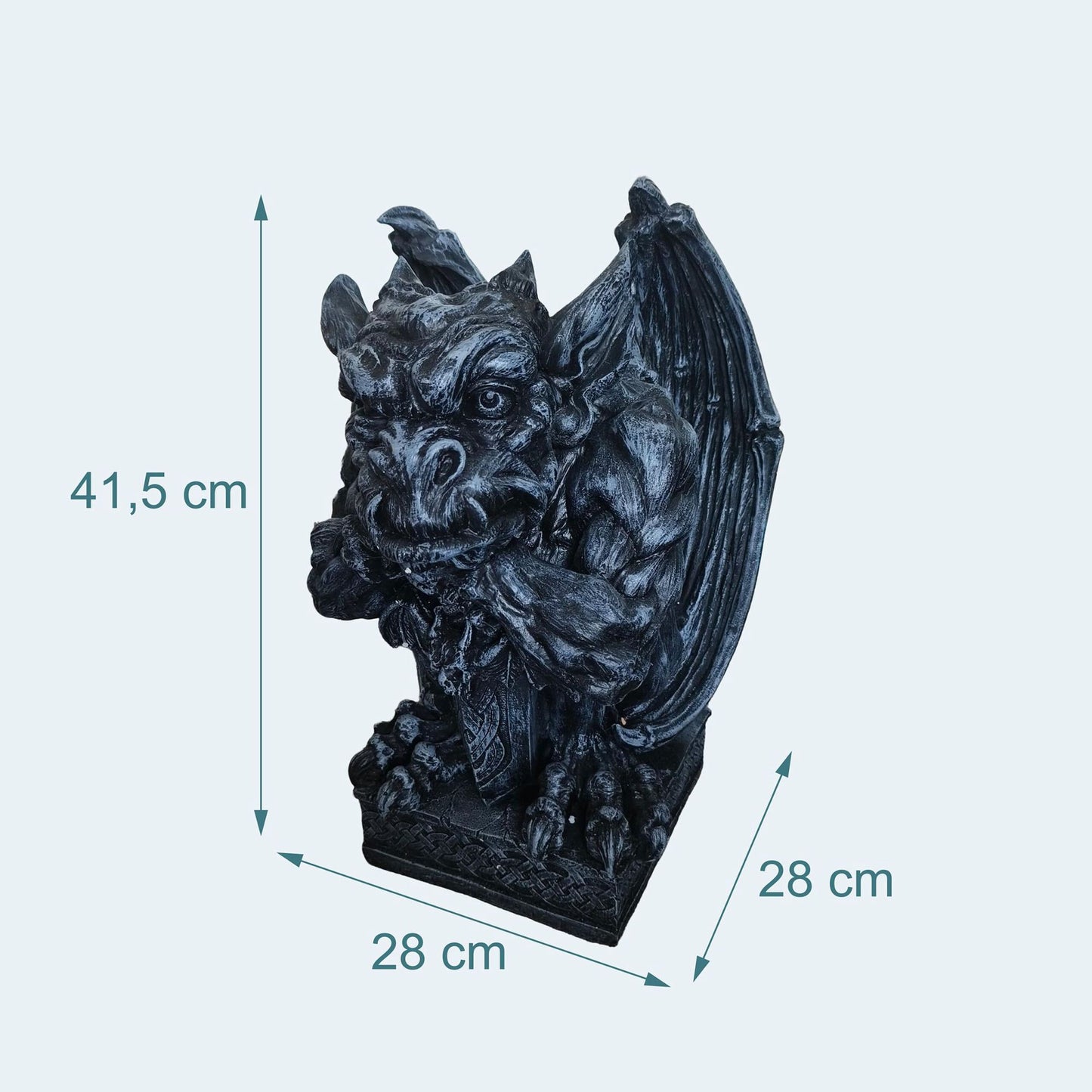 Gargoyle Garden Ornament, Weather-Resistant Polyresin