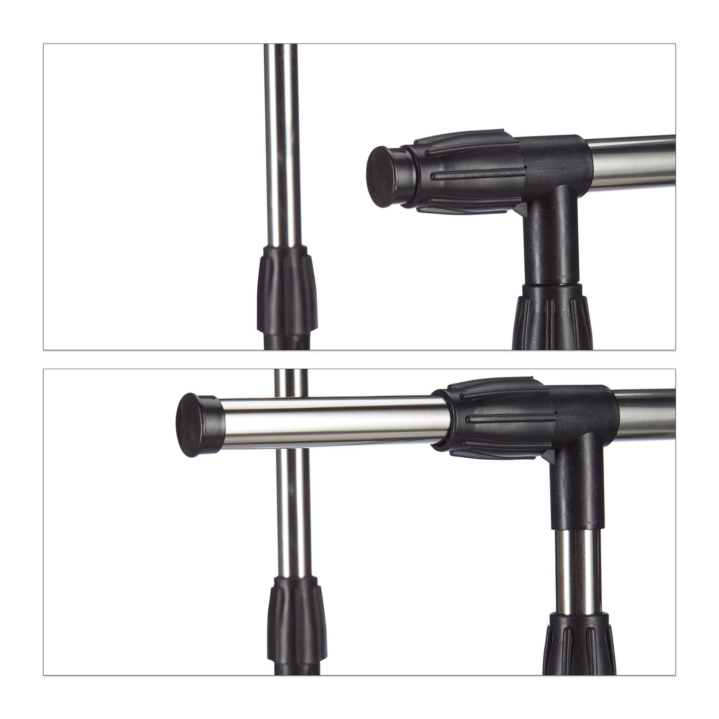 Garment Rack with 2 Rails on Wheels