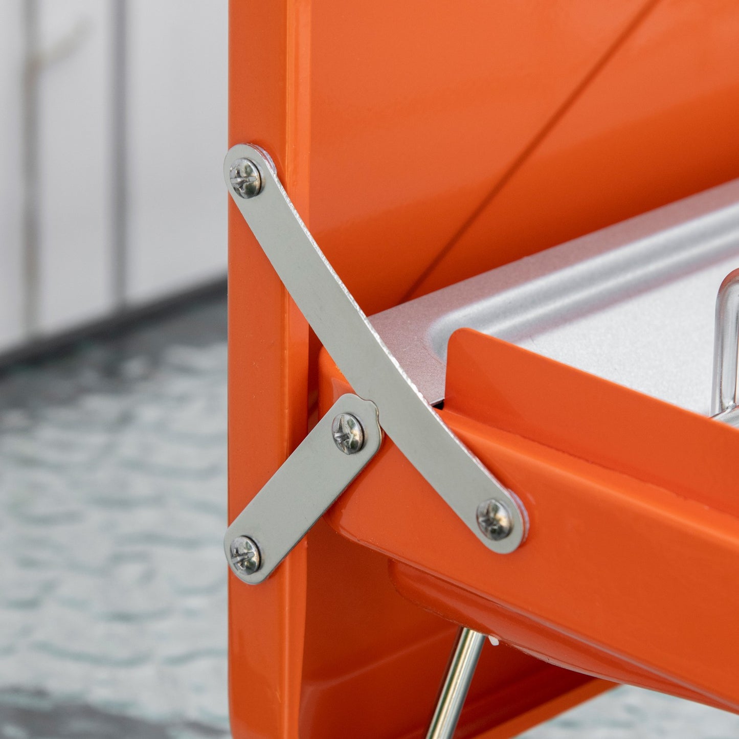 Gas grill with 2 burners in stainless steel, collapsible with hose