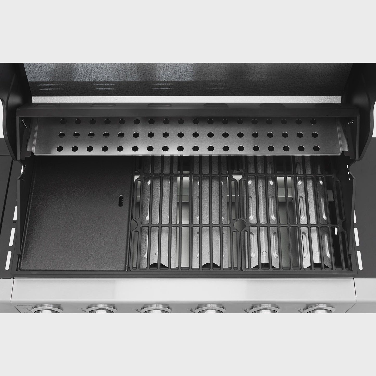 Gas Grill with 6 Burners, Side Burner, 78x38 cm Cooking Area