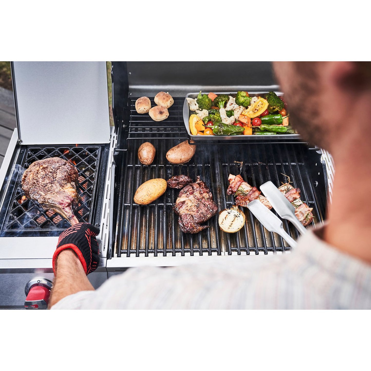 Gas Grill with TRU-Infrared Technology, Stainless Steel