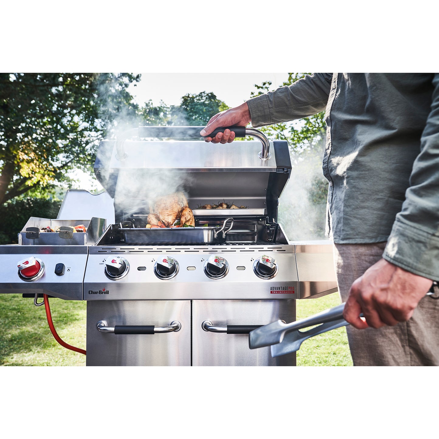 Gas Grill with TRU-Infrared Technology, Stainless Steel