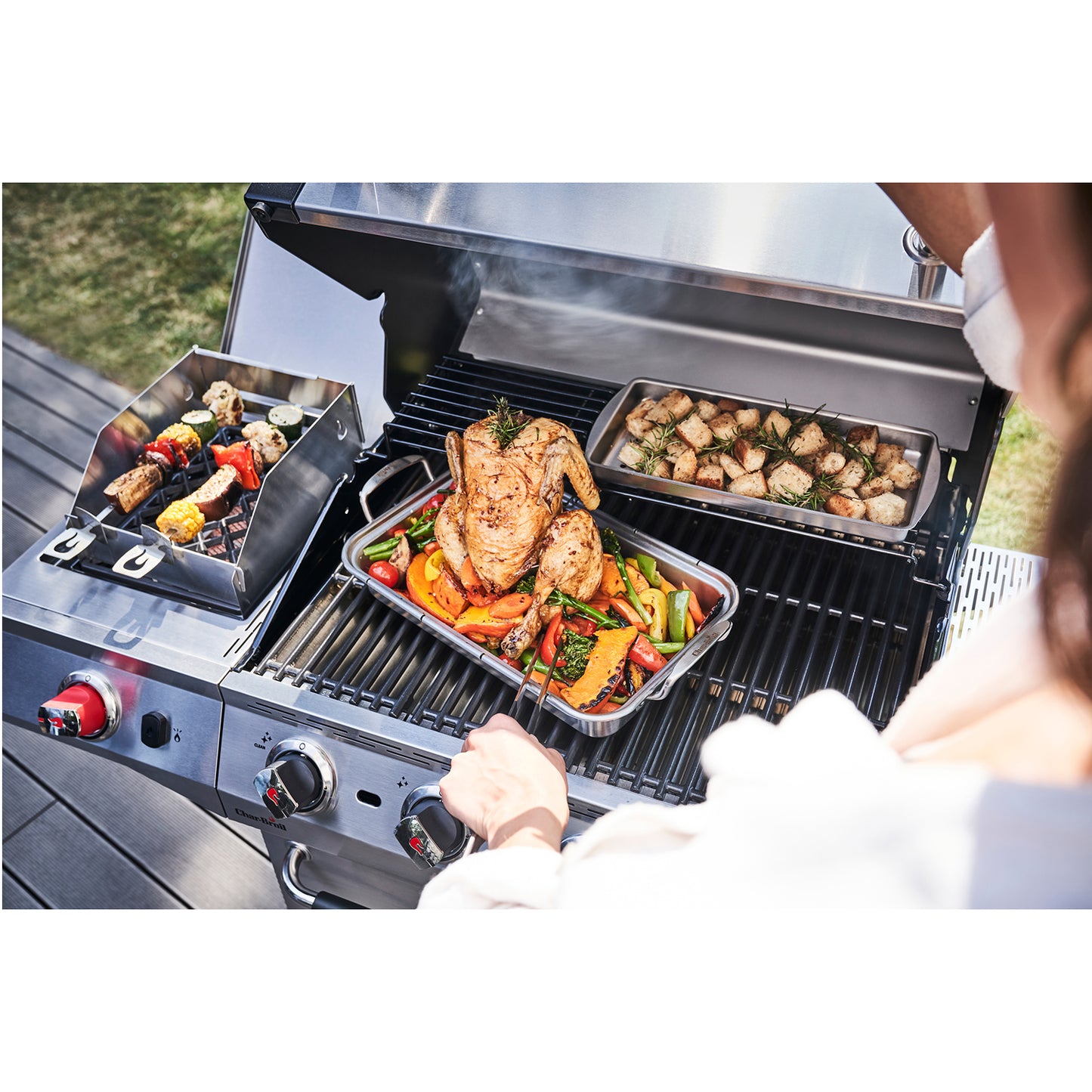 Gas Grill with TRU-Infrared Technology, Stainless Steel