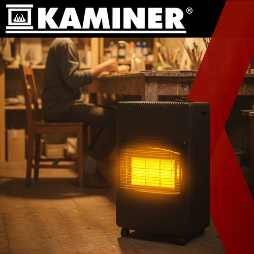 Gas Heater, 4200W, 60m² Coverage, LPG, Hose Included
