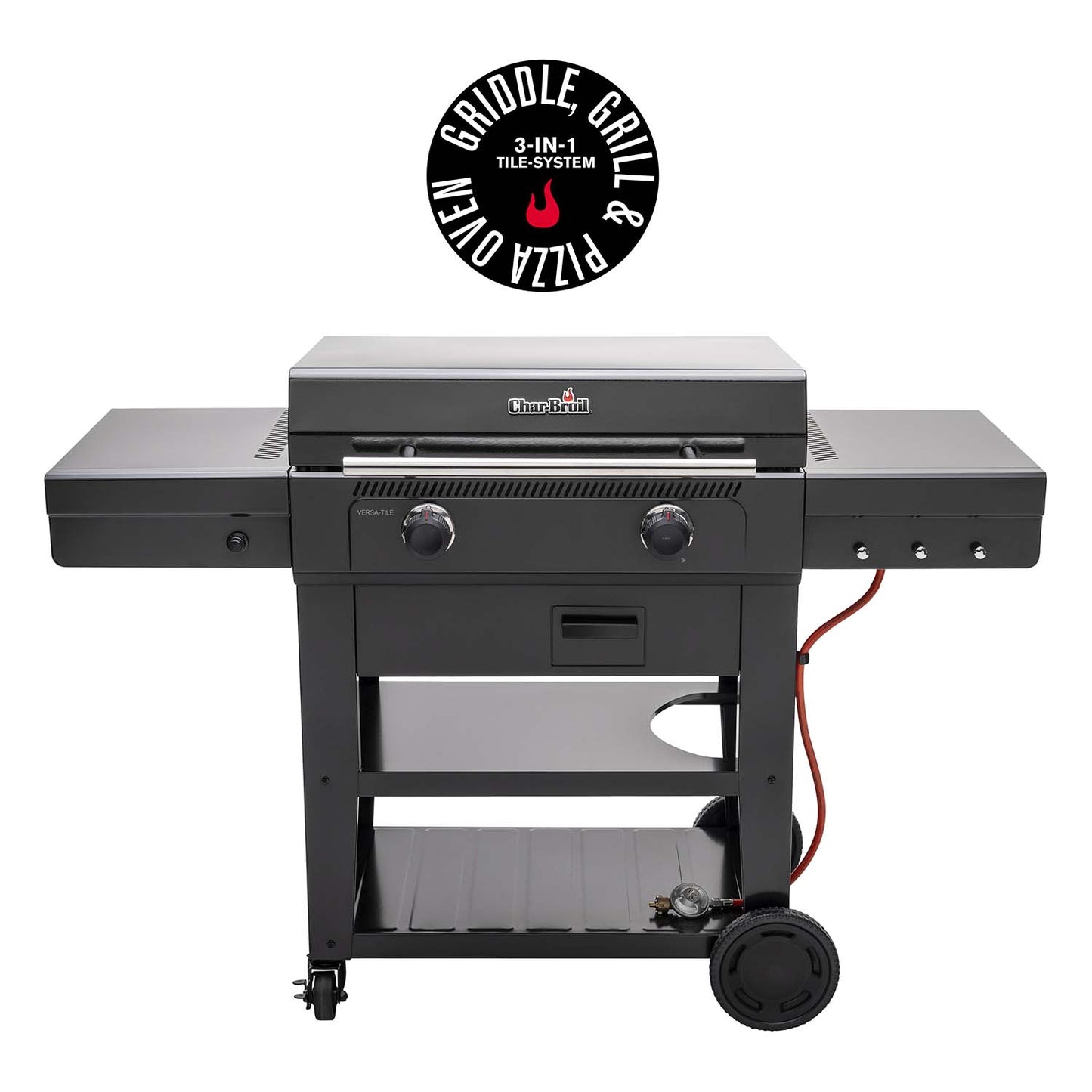 Gas-Powered Griddle with 3-in-1 System, 70x50 cm Cooking Area