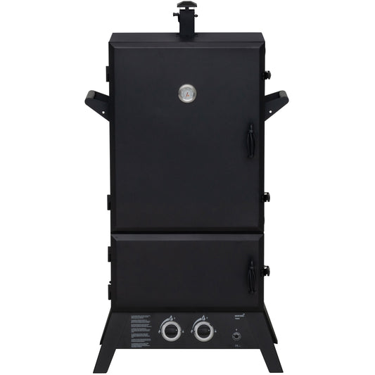 Gas Smoker with Large Smoking Area, 6 Racks, Steel