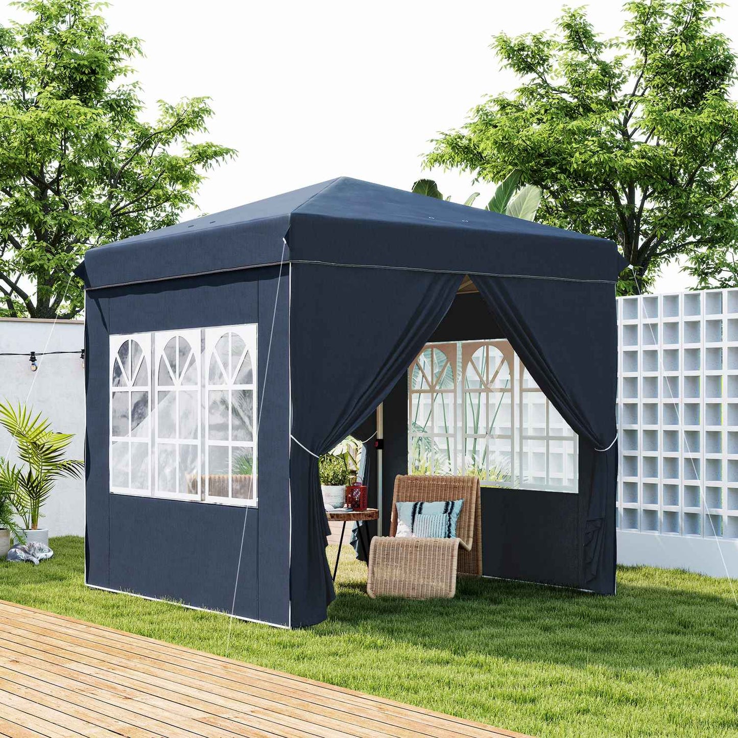 Pop-Up Gazebo, 2.5x2.5m, water-repellent, UV 50+
