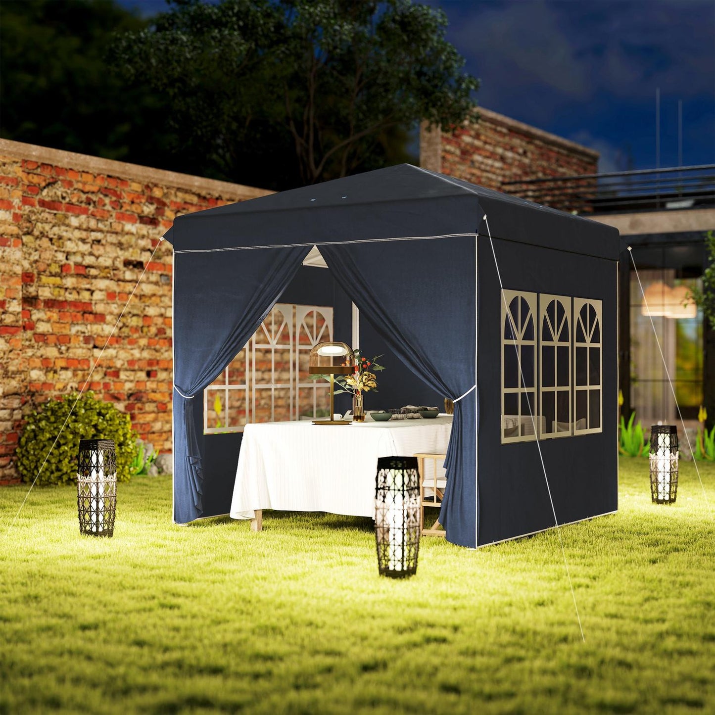 Pop-Up Gazebo, 2.5x2.5m, water-repellent, UV 50+