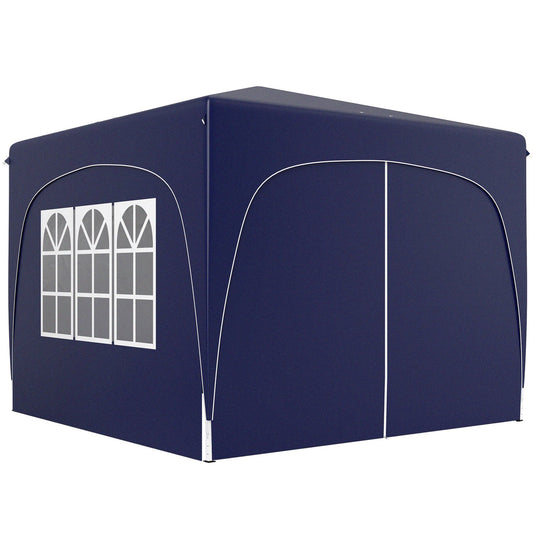 3x3m weatherproof Pop-Up Gazebo, UV50+, Dark blue