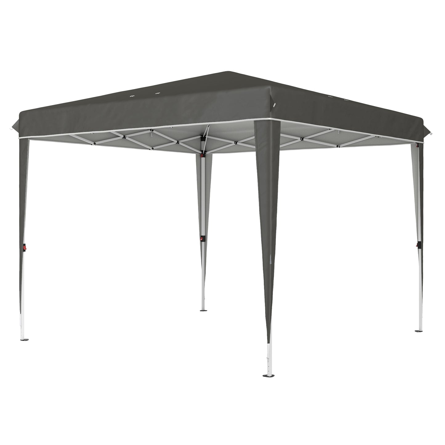 3x3m Dark Gray Water Repellent Pop-Up Gazebo, UV 50+