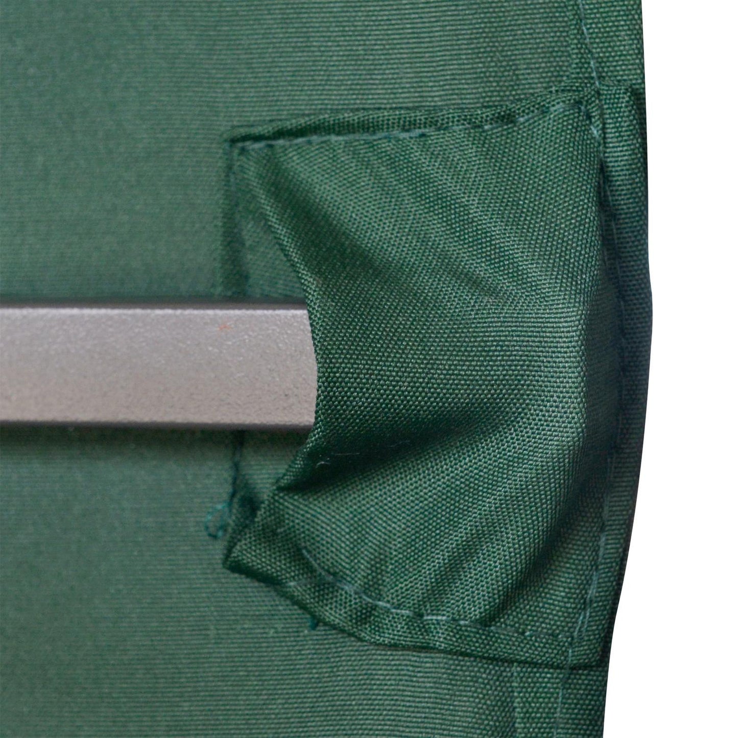 Green polyester gazebo roof replacement, 2.98 x 2.95 M