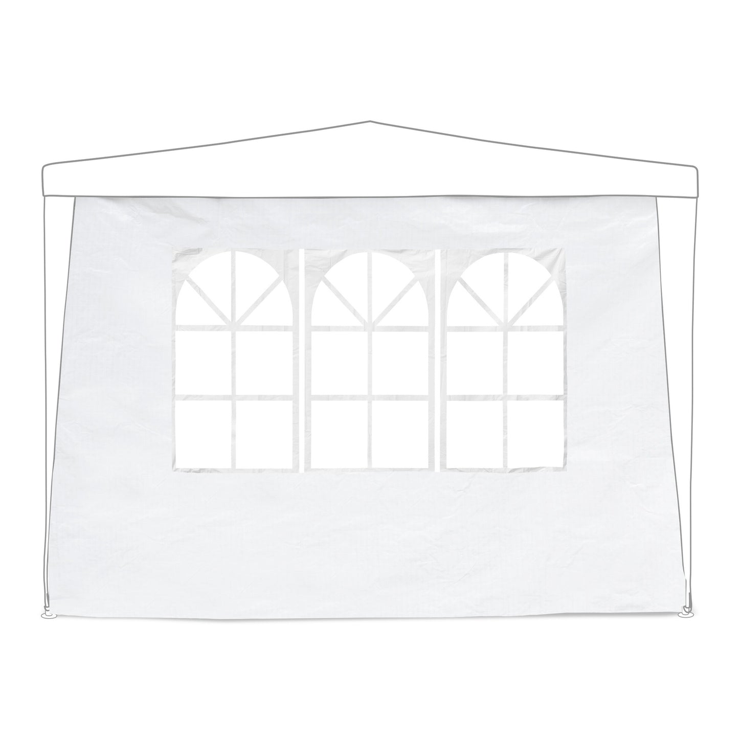 Gazebo Side Panels, 6x, 3x6m, Waterproof PE Fabric