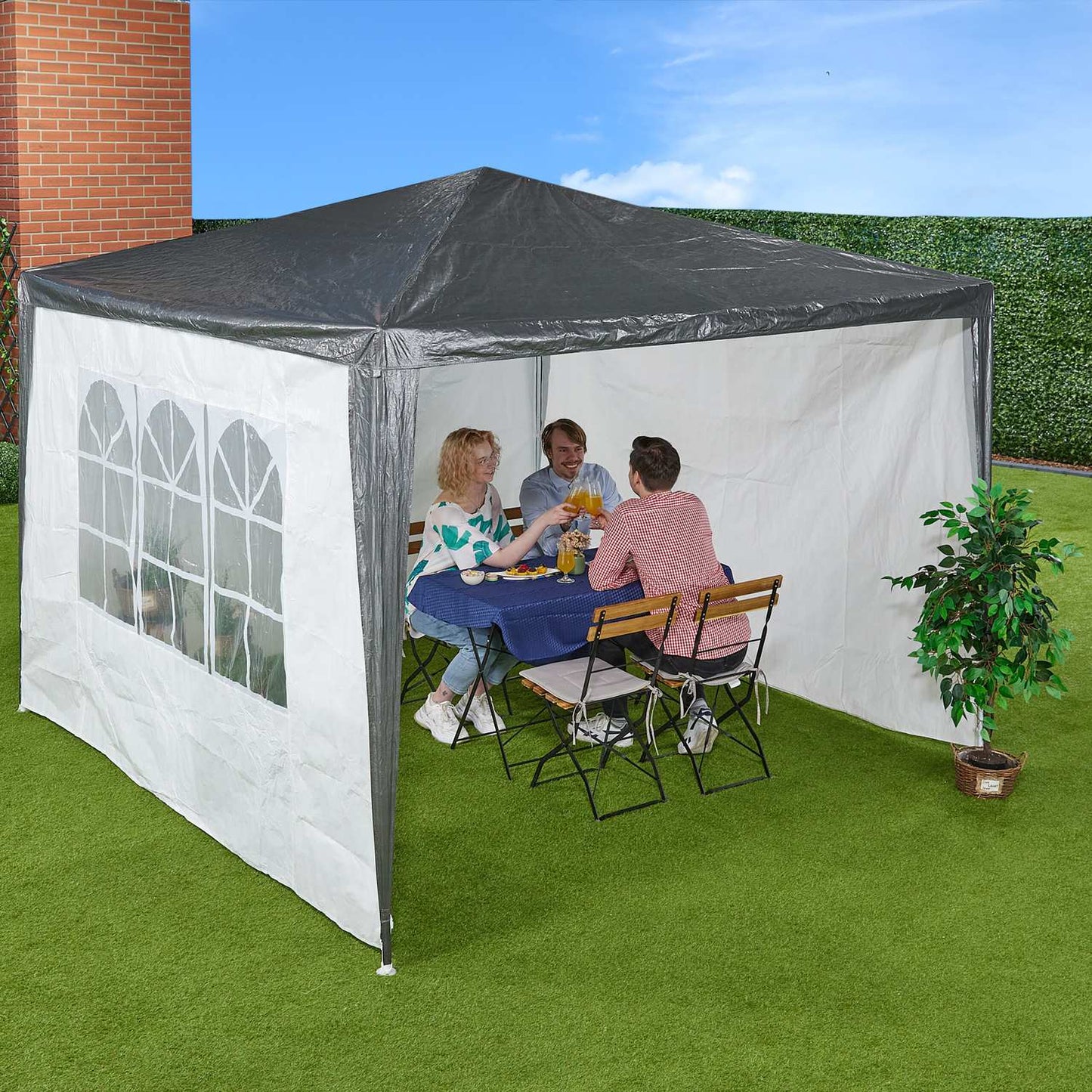 Gazebo Side Panels Set – Weatherproof, Tear-Resistant