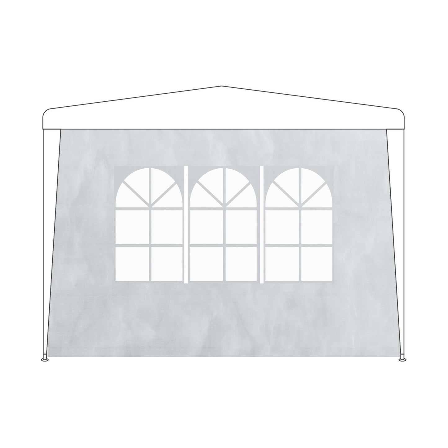 Gazebo Side Panels Set – Weatherproof, Tear-Resistant