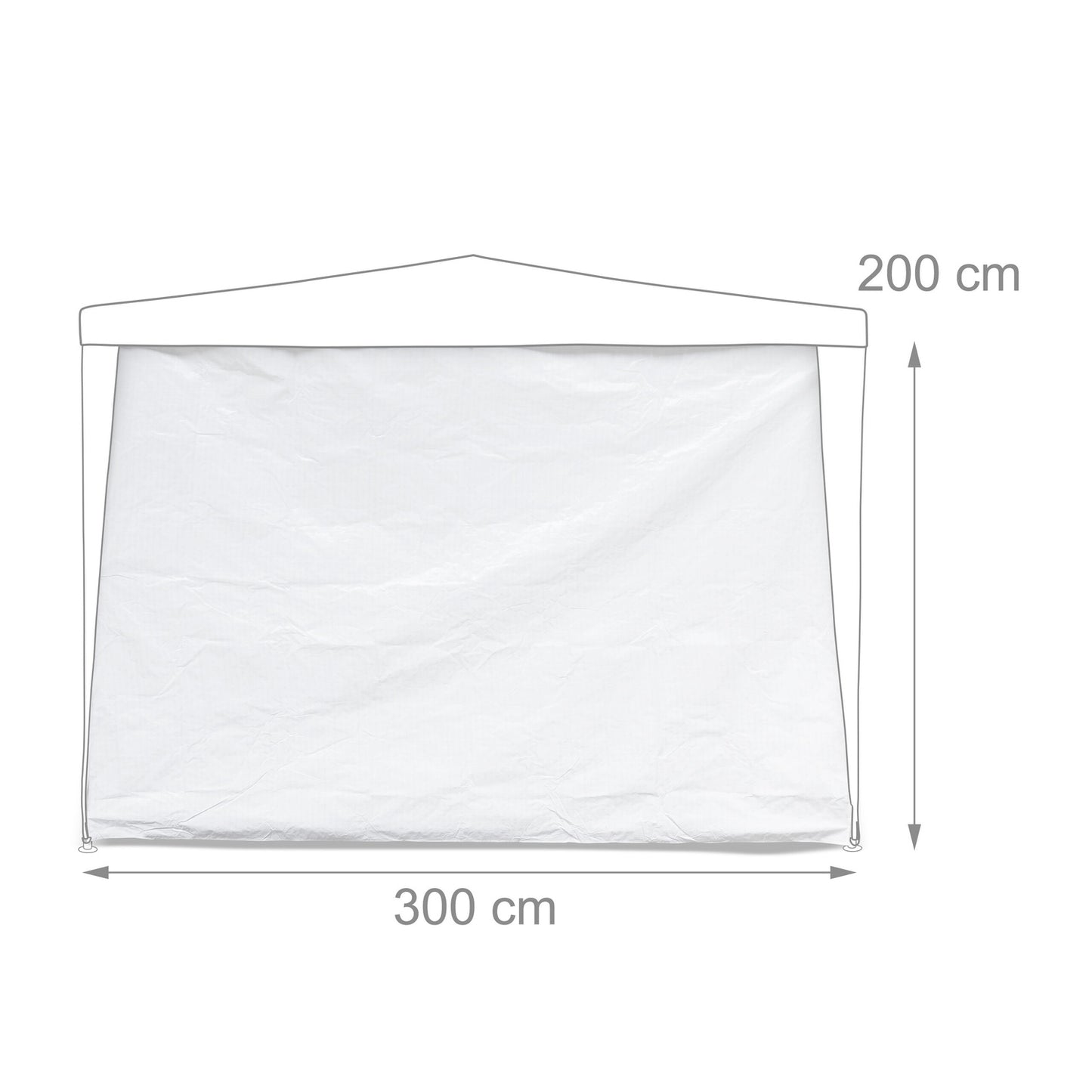Gazebo Side Panels Set of 3, Weatherproof PE Fabric