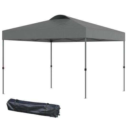 Waterproof Pop-Up Gazebo, 3x3m, UV protection, dark grey