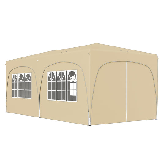 3x6m water resistant pop-up gazebo, UV50+, 6 panels