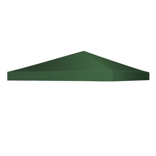 Gazebo replacement roof sun protection cover with Velcro fasteners 300 x 300 cm dark green