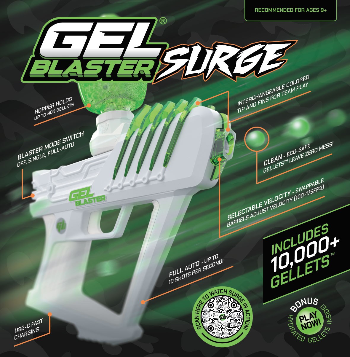 Gel Blaster Surge Blaster Set With 10 000 Gellets