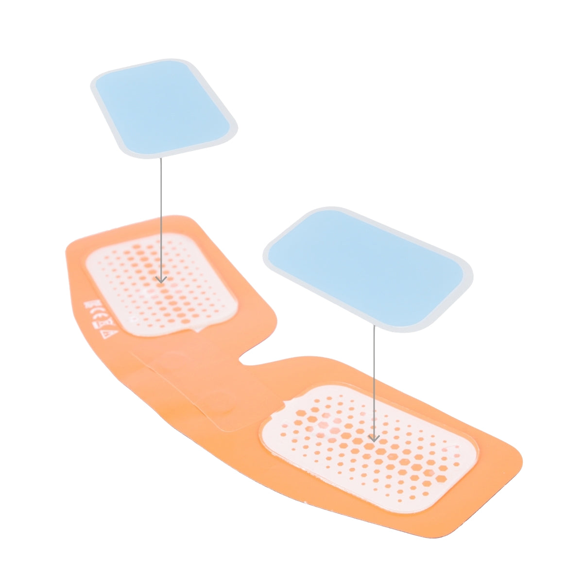 Gel Pads Set, 12 Pcs for Muscle Stimulator