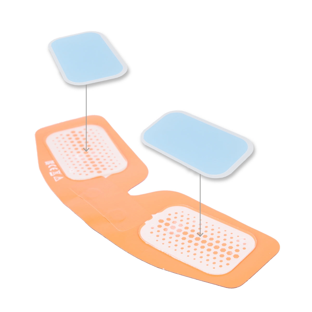 Gel Pads Set, 12 Pcs for Muscle Stimulator