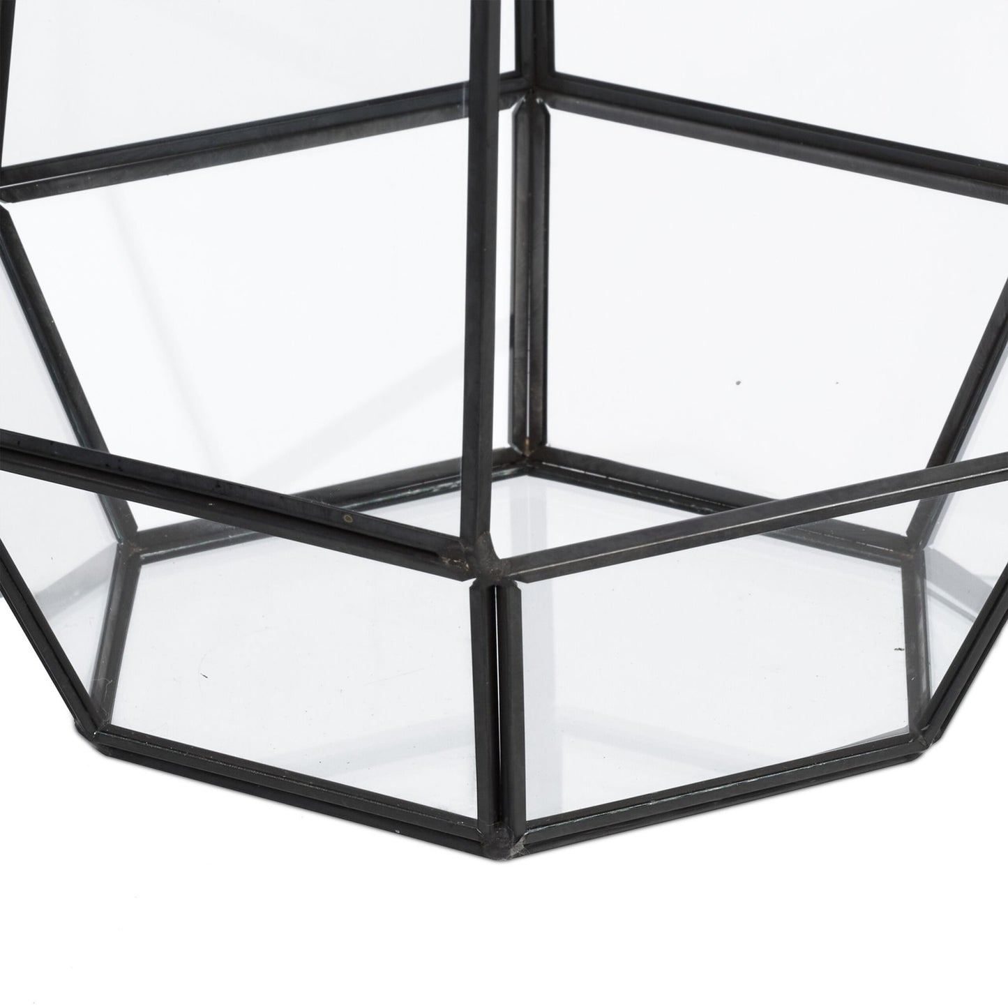 Geometric Glass Terrarium for Succulents, 25 cm