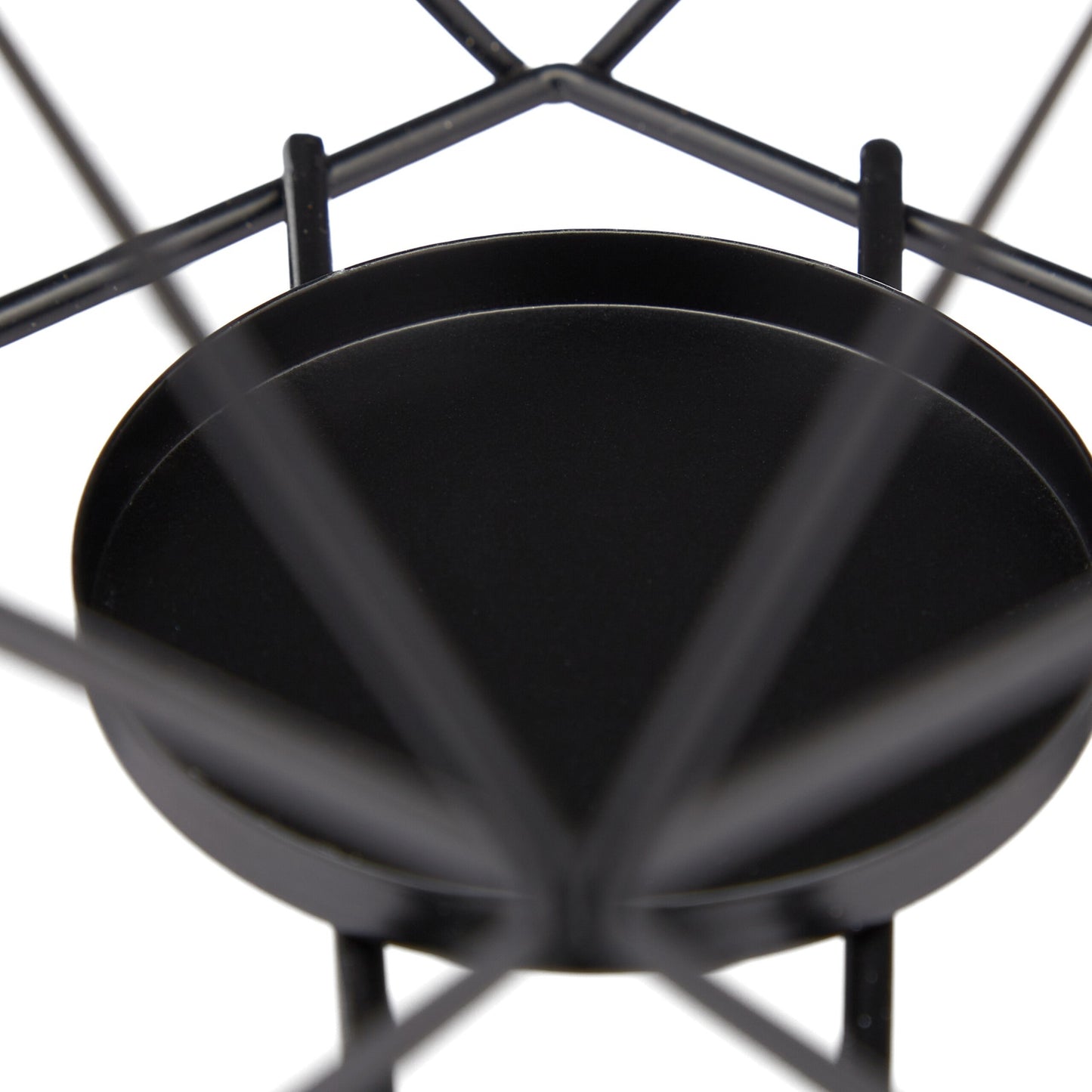 Geometric Metal Tealight Candle Holders, Set of 2