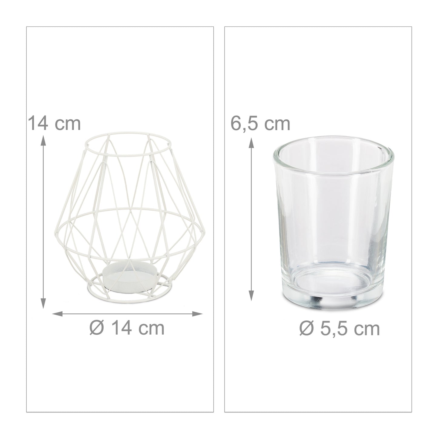 Geometric tealight holder