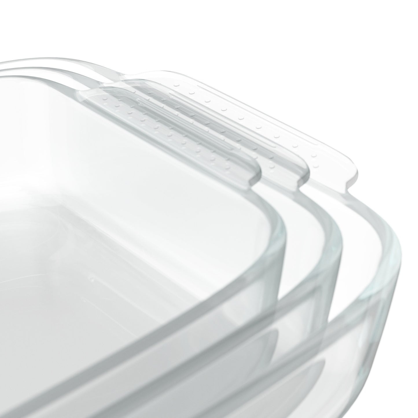 Glass Baking Dish Set, 3 Sizes with Handles