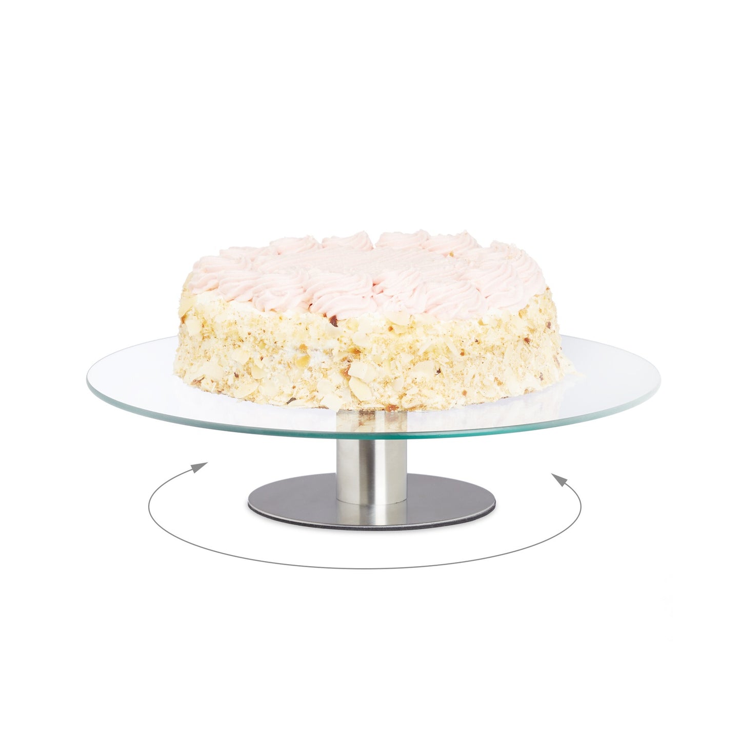 Glass Cake Stands, Set of 2