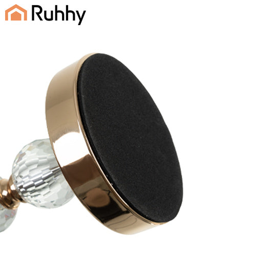 Glass Candle Holder Set of 3 – Gold, Mirror Inserts